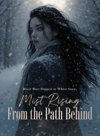 Black Hair Dipped in White Snow, Mist Rising From the Path Behind
